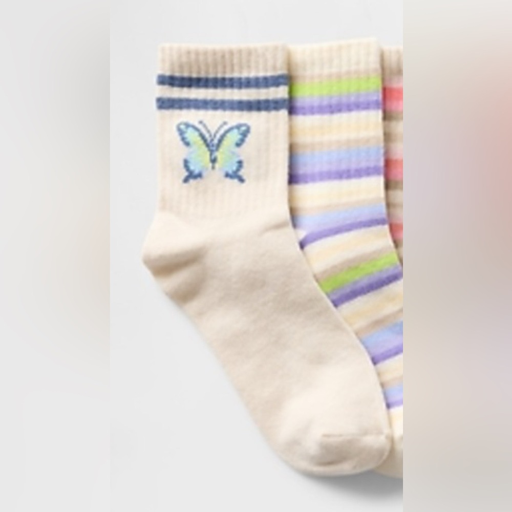 GAP Blue Butterfly Bobby Socks 🦋